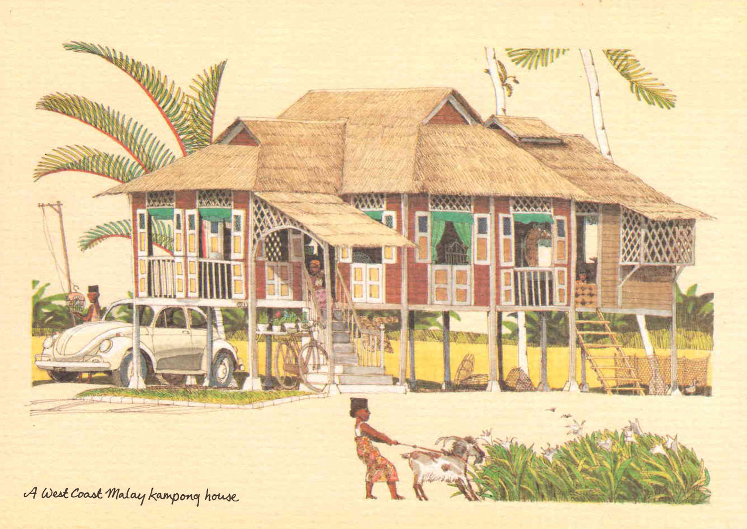 Malay Kampung House Bungalow House Design Wooden Hous