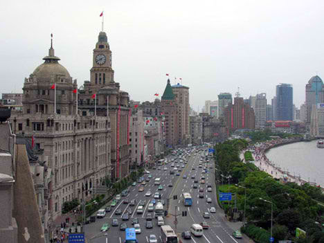 shanghai bund china colonial architecture