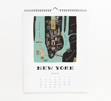 2013 Architecture and Cities Calendar by Rifle Paper Co.
