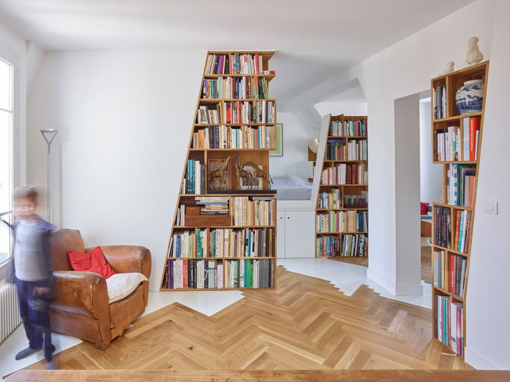 bookshelf book rack architecture