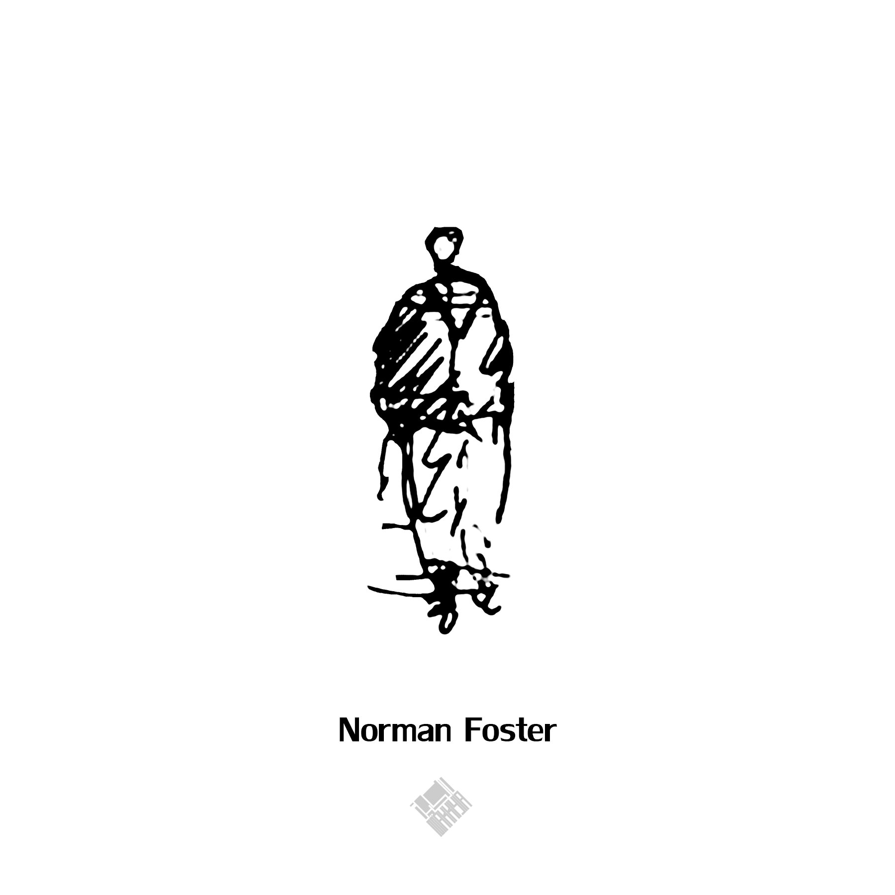 15 Drawings of Human Silhouettes by Famous Architects